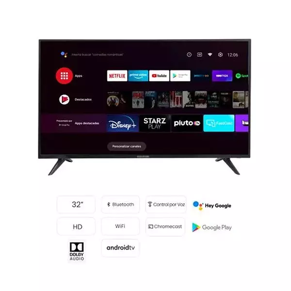 Televisor Challenger 50" Androidtv Uhd Smarttv Bt T2