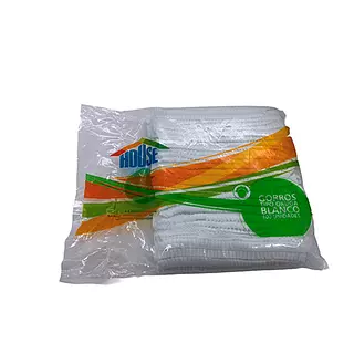 Gorro Tipo Oruga Blanco X 100 Und