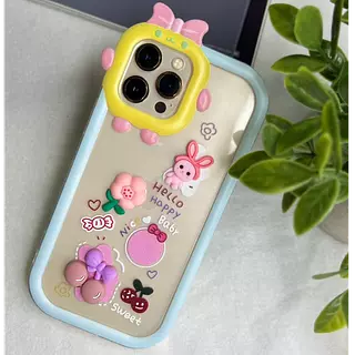 Case Diseño Borde Azul Iphone14pro