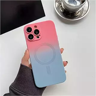 Case Magsafe Rosado-Gris Iphone13pro+