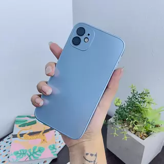 Case Ag-Glass Azul Iphone 12pro+