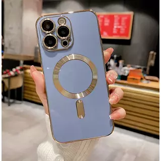 Case Magsafe Gris Protector Cámaras Iphone13pro