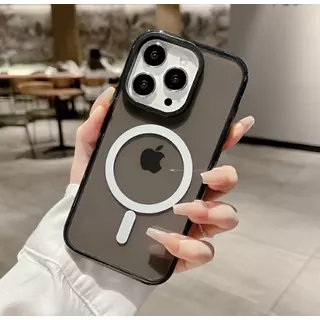 Case Magsafe Translucido Negro Iphone13pro