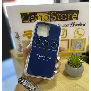 Silicon Case Azul Protector Cámara Iphone13pro