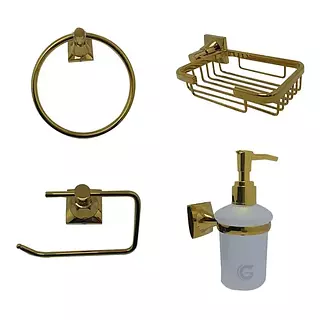 Juego Accesorios Dorado