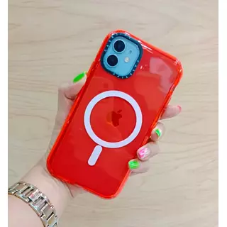 Case Magsafe Translucido Rojo Iphone11pro