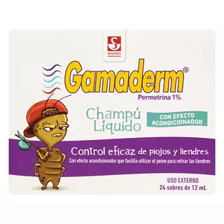 Shampoo Gamaderm Piojos