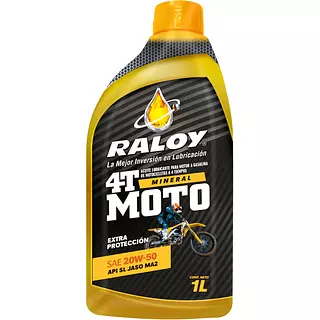 Raloy Cuatro Tiempos Ma2 Sae 20w-50 - Cuarto