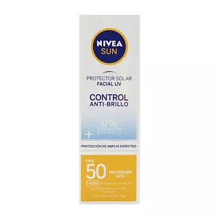 Bloqueador Nivea Sun 50fps Anti Brillo