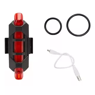 Luz Led Bicicleta Delantera Trasera Recargable Usb Dc-918
