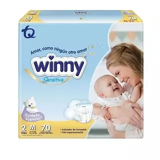 Pañales Winny Sensitive Etapa 2