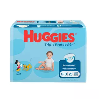 Pañales Huggies Triple Proteccion Etapa 3