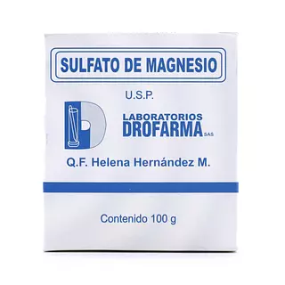 Sulfato De Magnesio 100g Drofarma