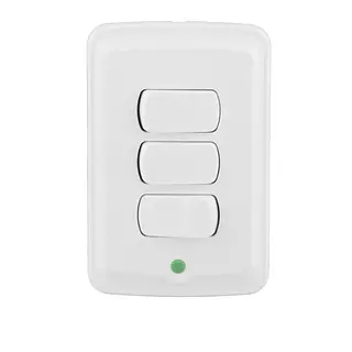Interruptor Triple Abmbia Refresh Blanca