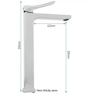 Llave Lavamanos Agua Fria Alto Omega