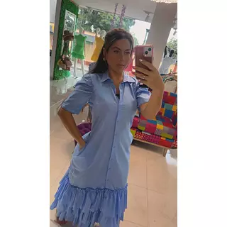 Vestido Azul Cielo – Estilo Fresco Y Sofisticado