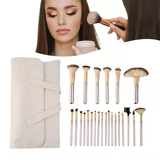 Set De Brochas Alta Calidad Maquillaje Profesional 24 Piezas