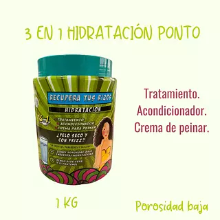 Tratamiento Hidratación 3 En 1 Ponto