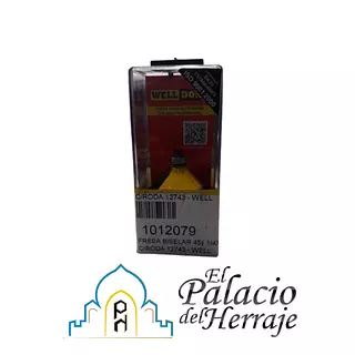 Fresa Biselar 45° 1/4x1.1/4" Con /Rodamiento 12743 - Well