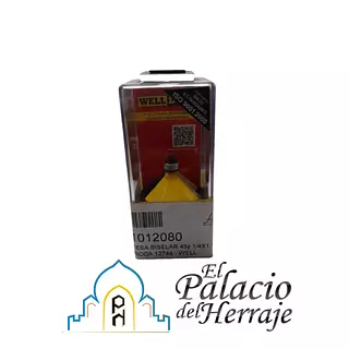 Fresa Biselar 45° 1/4x1.1/2" Con /Rodamiento 12744 - Well