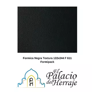 Formica Negra Textura 122x244 F 611 Formipack