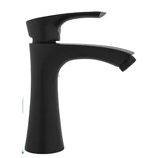 Llave Lavamanos Bajo Negro