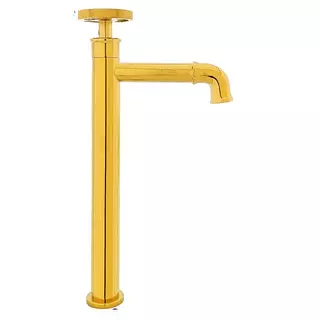 Llave Lavamanos Agua Fria Dorada