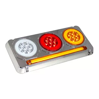 Stop Triple Redonda En Led 1046str