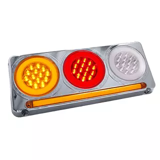 Stop Triple Redondo En Led 1030str