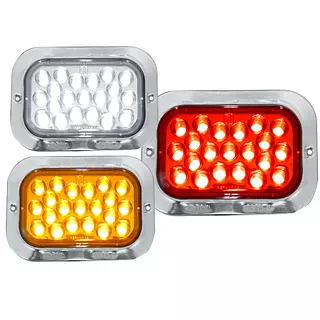 Stop Rectangular En Led 1019a