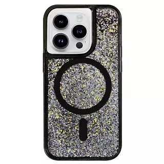 Case Diseño Escarcha Magsafe Negro Iphone 14pro