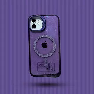 Case Magsafe Gliter Purpura Iphone 11