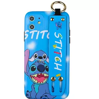 Case Diseño Animado Stitch Con Soporte Iphone 15