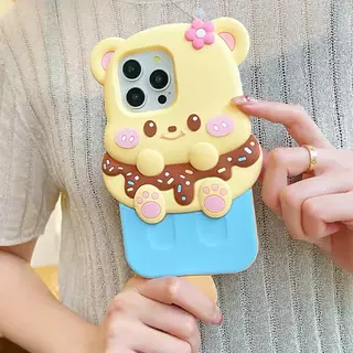 Case Diseño Paleta 3d Animado Iphone 15 Pro+