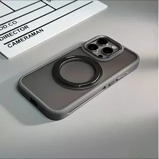 Case Magsafe Borde Gris Mate Soporte Iphone 11