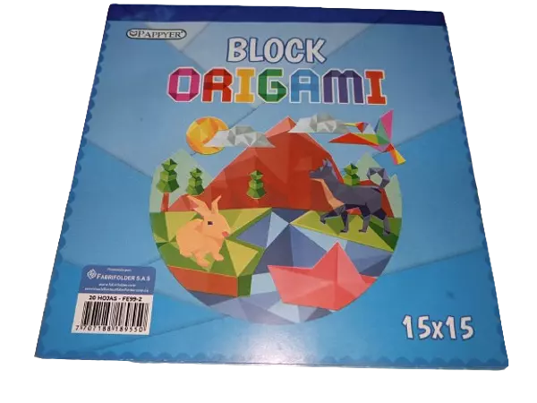 Block Origami 15x15 Pappyer