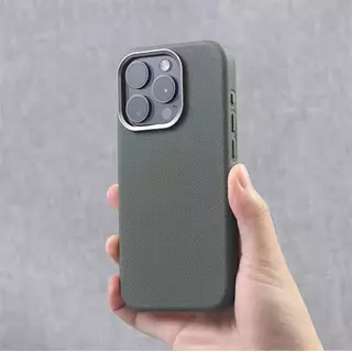 Case Diseño Cuero Magsafe Verde Iphone 16plus