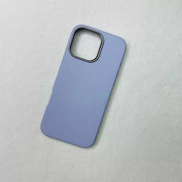 Case Diseño Cuero Magsafe Lila Iphone 14pro+