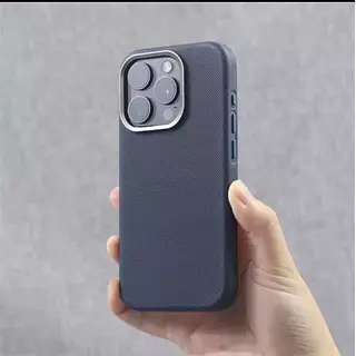 Case Diseño Cuero Magsafe Azul Rey Iphone 14plus