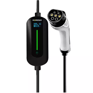 Cargador Ev Tipo 2 Portátil Moreday 7kw 110-240v/32a Ip65