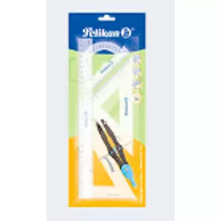 Juego Geométrico Mediano X5 Pcs Pelikan