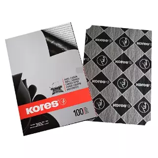 Papel Carbon Negro T.Carta Kores X100 78492