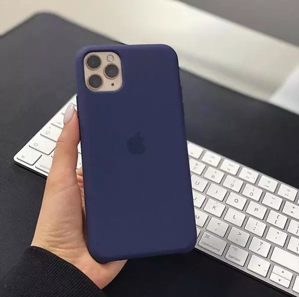 Silicon Case Azul Oscuro Iphone13pro+