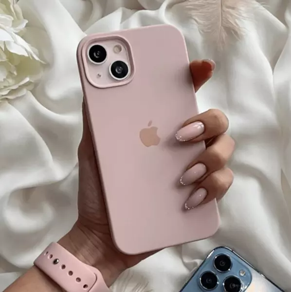 Silicon Case Rosado Iphone 14