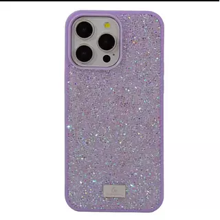 Case Diseño Swarovski Rosado Claro Iphone 16 Pro+