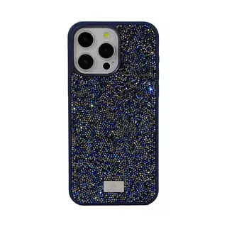 Case Diseño Swarovski Azul Oscuro Iphone 16 Pro+