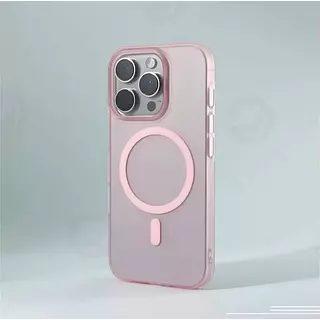 Case Magsafe Borde Rosado Iphone 16pro+