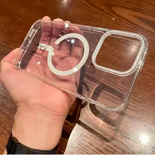 Case Magsafe Translucido Blanco Iphone16