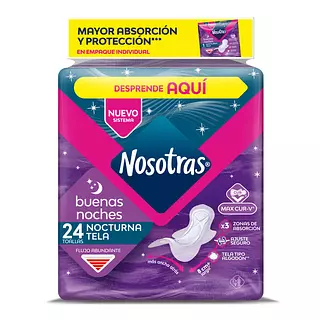 Toallas Nosotras Buenas Noches Tela