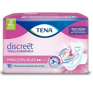 Toallas Tena Minii Con Alas